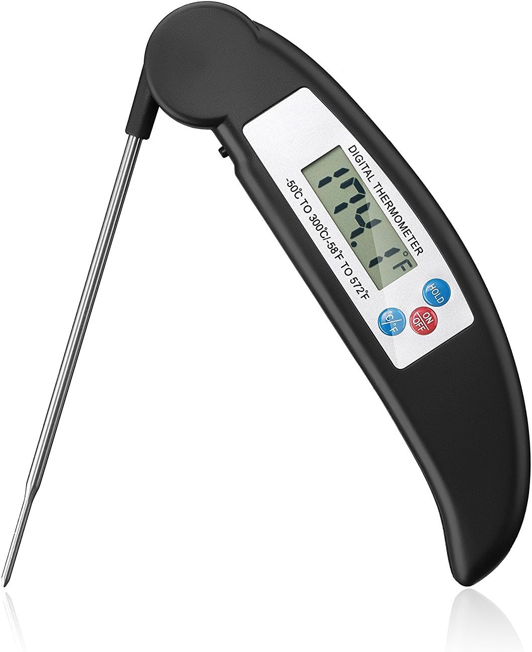 Thermomètre De Cuisine Gatuida En Acier Inox - Mini Gadget Sans Pile Pour Lait, Café Et Cuisson (précis Et Lecture Rapide)