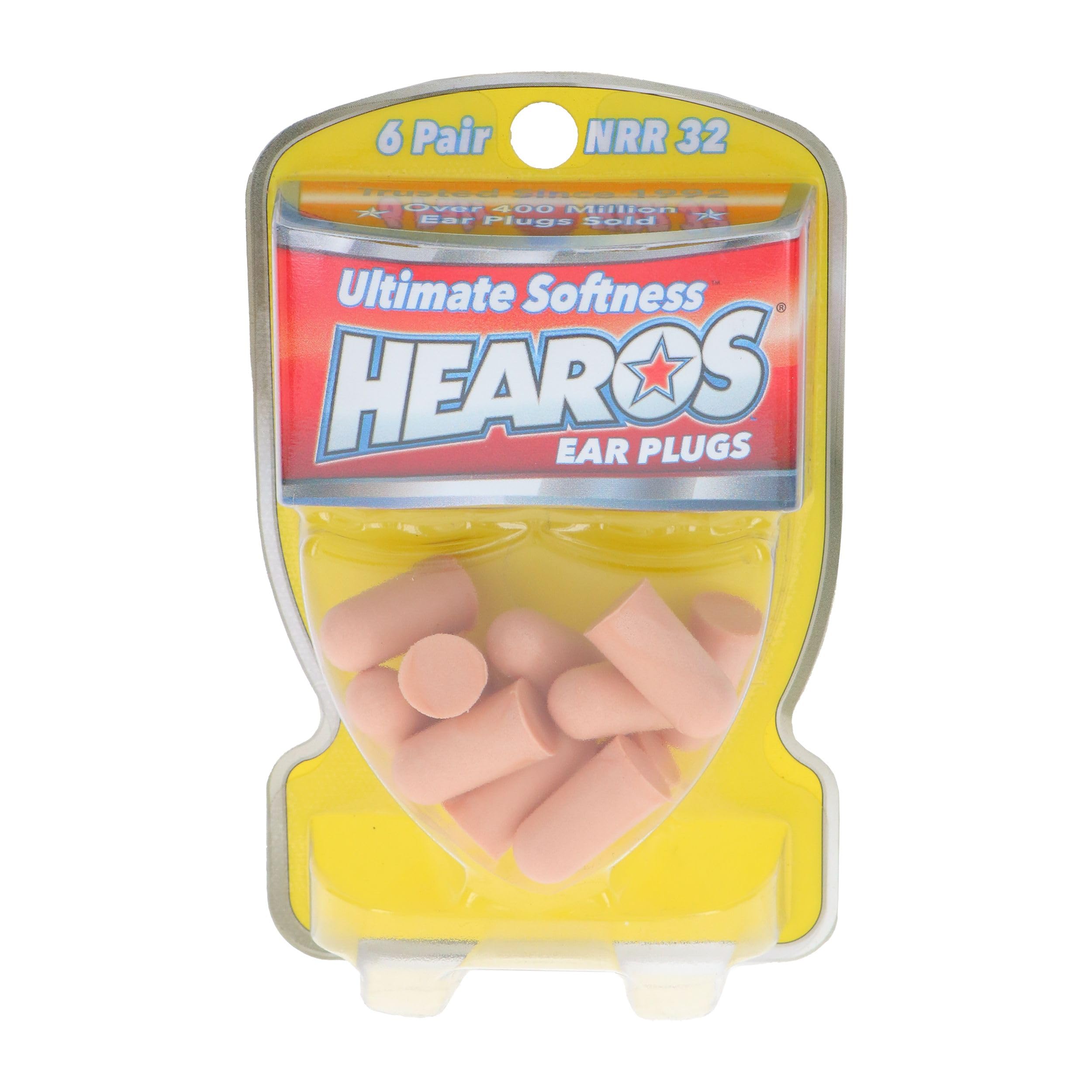 Hearos Ear Plugs Ultimate Softness Series, 6 Count