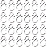 ZIOJOVK 24PCS 1.7Inch Clear Plastic Punch Bowl Cup S Hooks