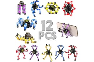 Easter Basket for Kids, 12 Pcs Transformable Spinners for Kids and Adults, Sensory Stress Relief Toys for Boys and Girls, Eas