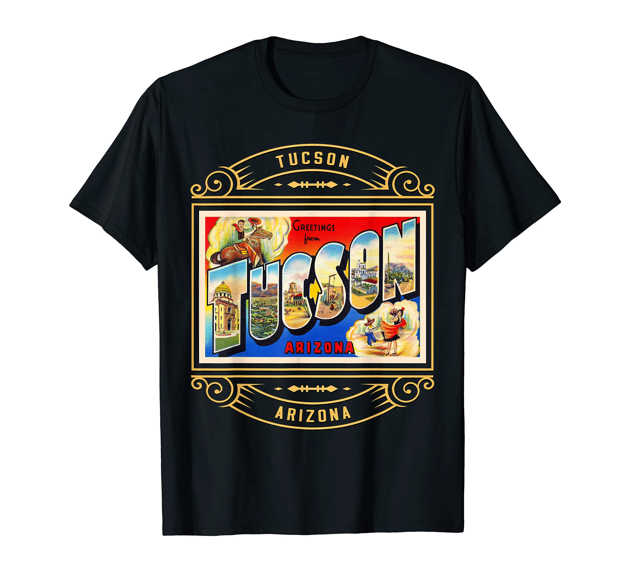 Tucson Arizona AZ Large Letter Travel Postcard 1 T-Shirt