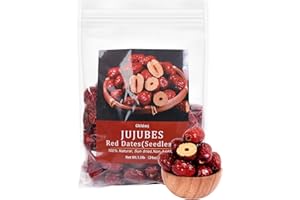 GHLDMJ Premium Jujube Date,Dried Dates Pitted1.5Lb(680g),Selected 100% Natural Organic Red Dates,Sweet Dried Jujube Fruit for Snacking, Brewing Tea, Soup, Baking,Oatmeal,Cakes,Home Decor