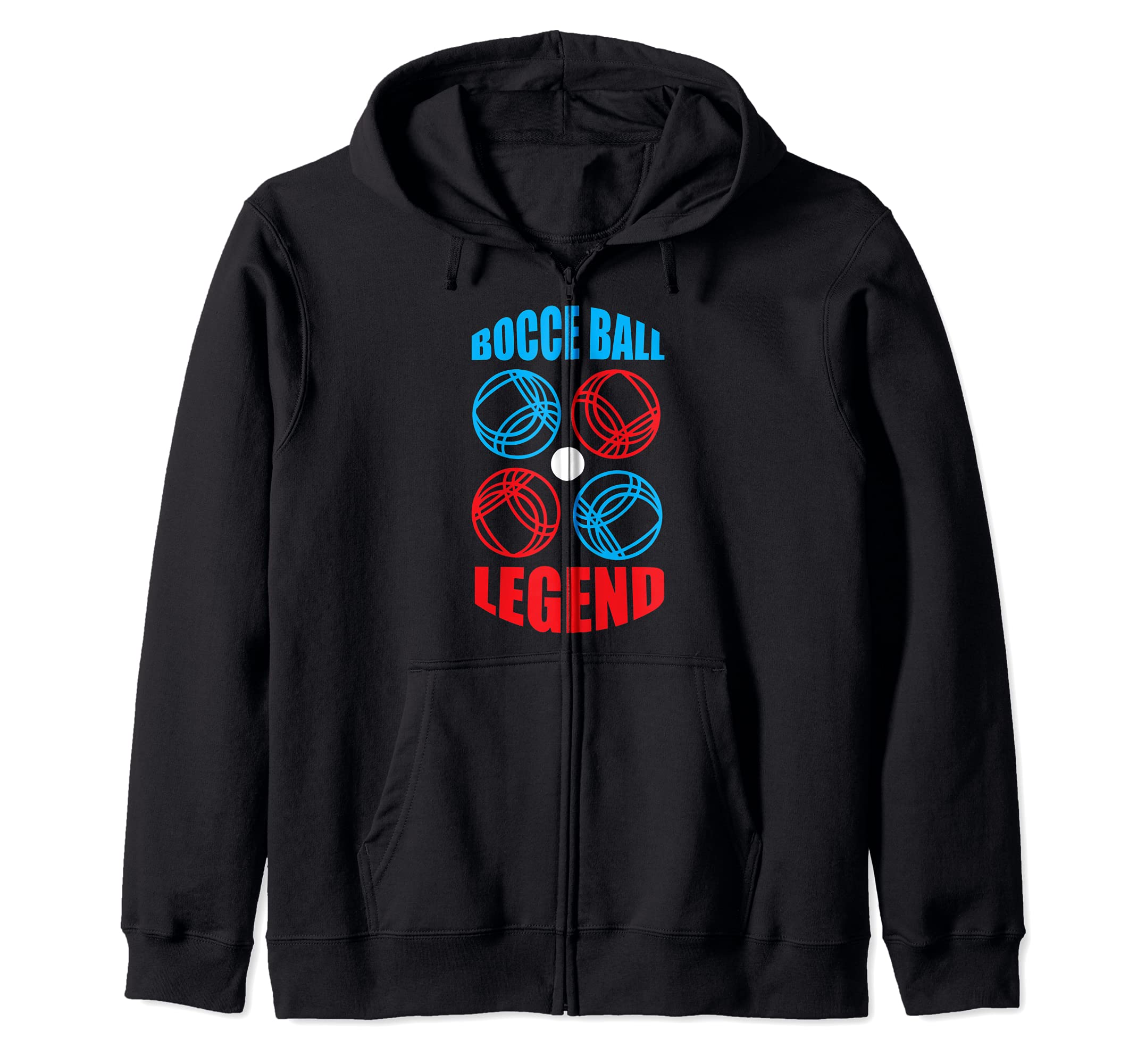 Bocce Ball Legend - Fun Outdoor Beach Family Sports Zip Hoodie