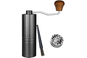 RSNMocha Manual Coffee Grinder, Capacity 25g Hand Coffee Grinder with Adjustable Bean Grind Size, Hand Espresso Grinder-Ideal
