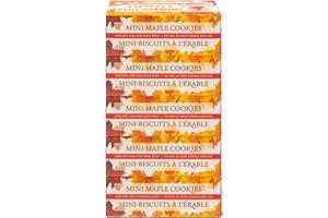 Turkey Hill Sugarbush 100% Pure Canadian Premium Mini Maple Syrup Cookies, All-Natural Maple Leaf Shape Travel Size Delicious