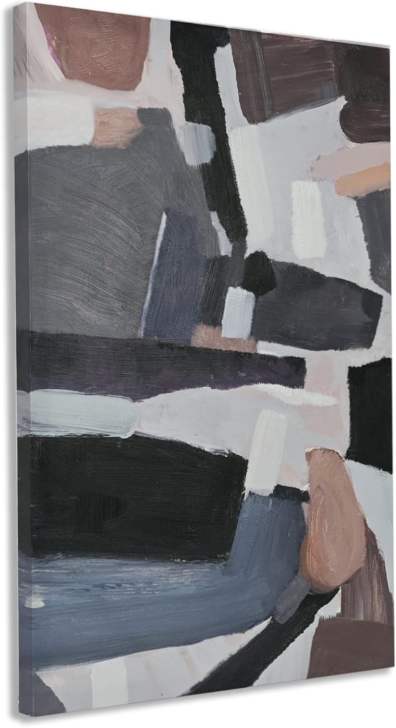 Paintings - ArtbyHannah 24x36 Inch Horizontal Large Abstract Paintings Wall Art for Living Room, Textured Hand Painted Oil Paintings on Canvas for Bedroom Decor