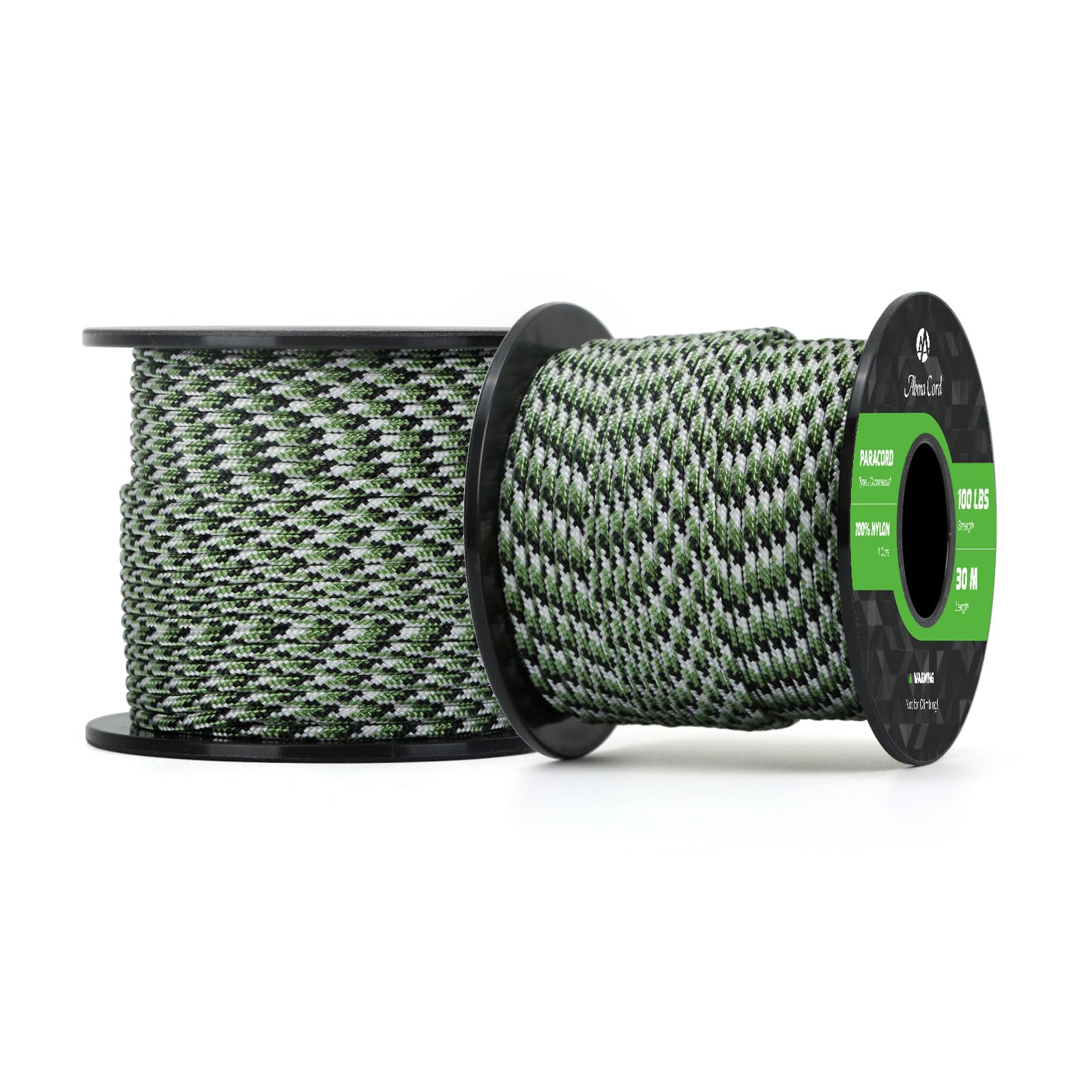 Abma Cord Paracord 100 lbs 2mm 100% Nylon 30M - S.F. Camo