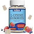 L-Lysine 1000mg Gummies, Chewable Lysine Supplement for Adults, Immune Support, Collagen Formation Support, Non-GMO, Vegan, Gluten Free - 60 Counts