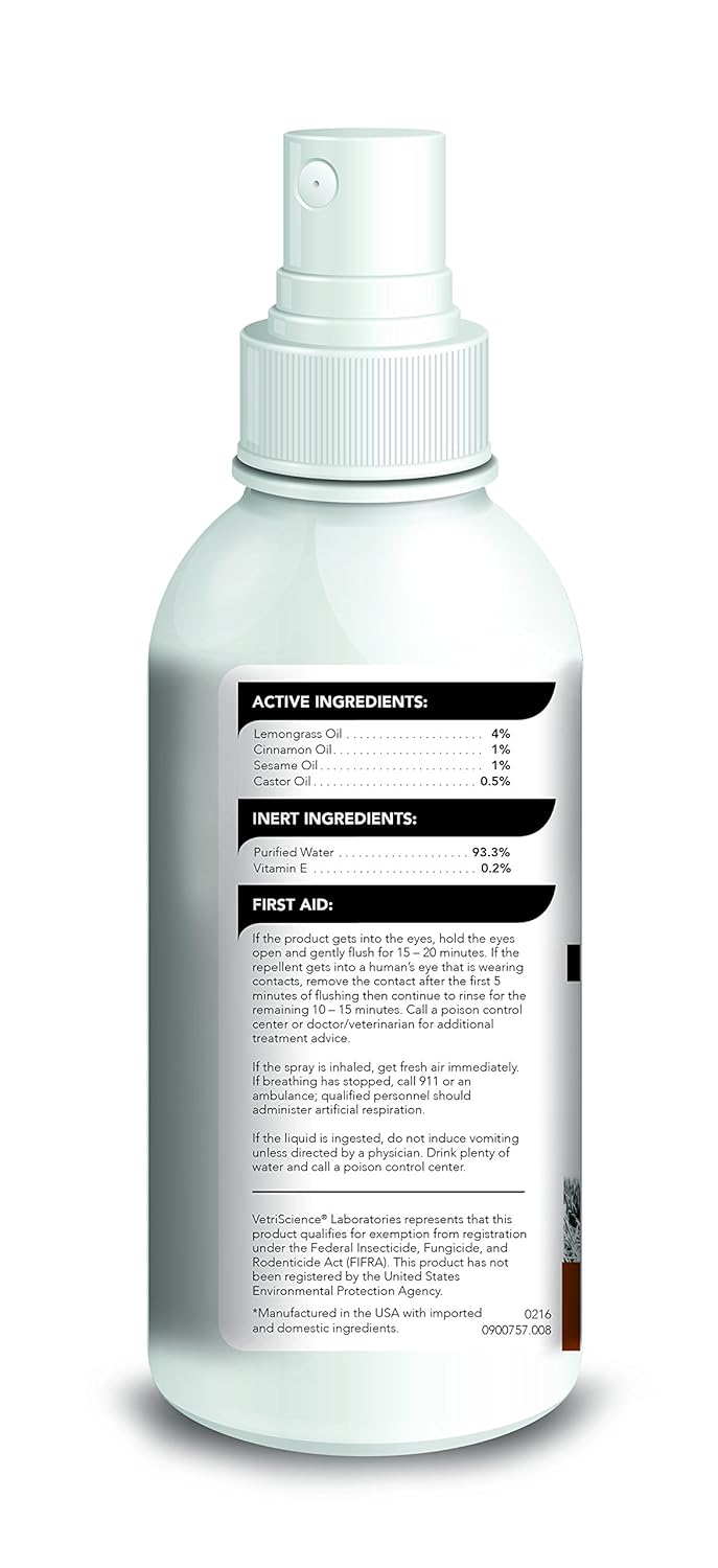 Reviews VetriScience Laboratories Vetri Repel Spray, Natural Flea and