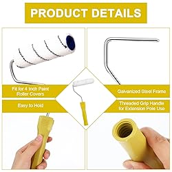 4 Inch Paint Roller Frame, Paint Roller Handle with