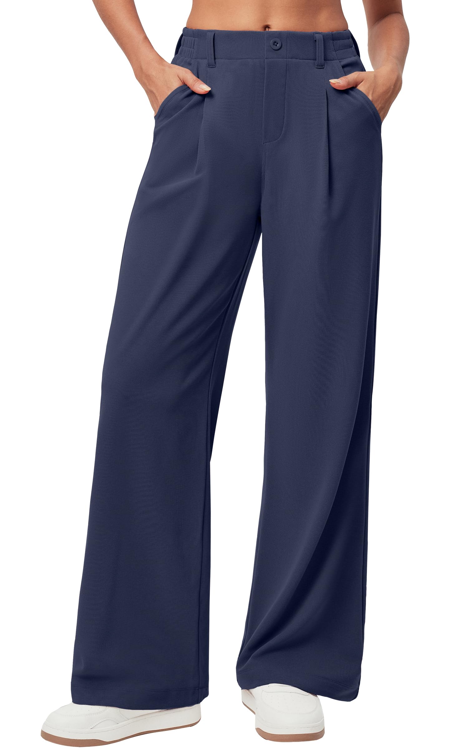Ewedoos Wide Leg Pants Woman Stretchy Work Dress