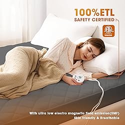 Valthie Heated Mattress Pad King Size,Dual Control