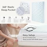 EHEYCIGA Memory Foam Mattress Topper 135x190x3cm Double Bed Gel view 5