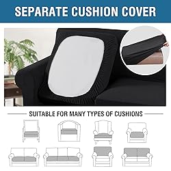 H.VERSAILTEX 3 Piece Stretch Sofa Covers for 2