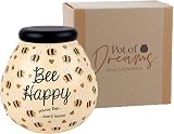 Pot Of Dreams Box Bumble Bee Money Pot Ceramic Piggy Bank Home Decor view 5