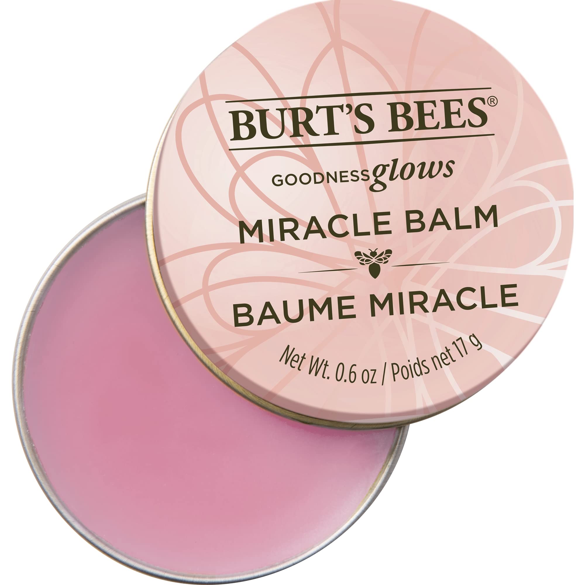 Burt's Bees Miracle Balm, 100% Natural Origin, Naturally Sheer, 0.6 Ounces, Pack May Vary