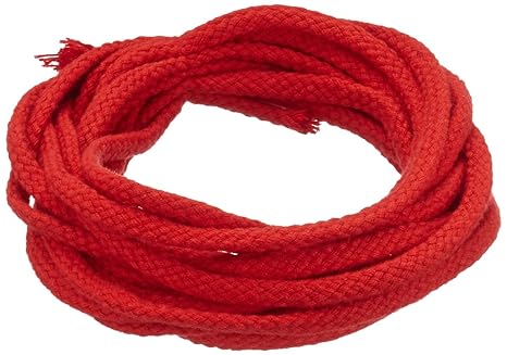 5 m Baumwollkordel 6 mm rot