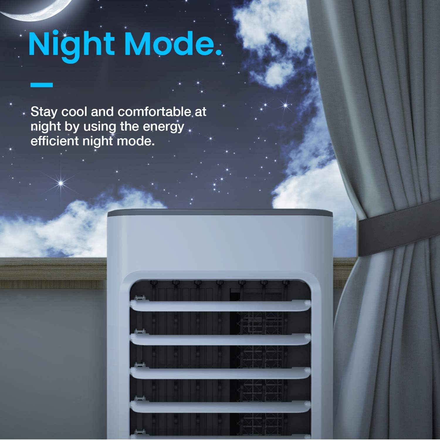 Pro Breeze® 5L Portable Air Cooler with Operational Modes, Fan