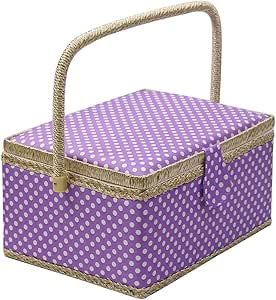 Caja de costura con accesorios para kit de costura ...