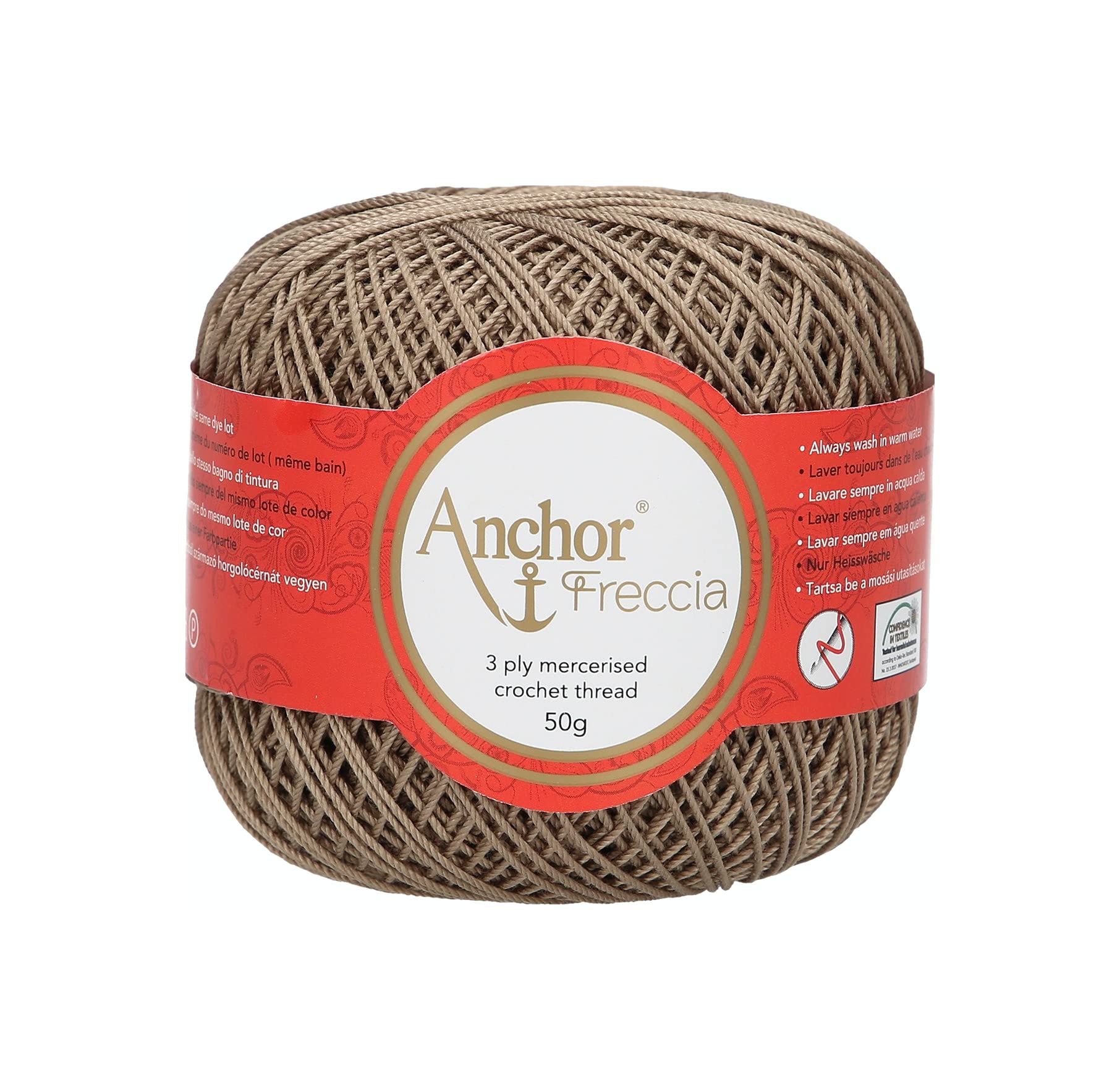 ANCHOR Freccia, Thickness: 6, Packaging: 50G, Running Length: 175M 392 Crochet Threads