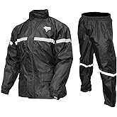 Nelson Rigg Stormrider Rain Suit; 100% Waterproof, Pants and Jacket Included with Reflective Striping