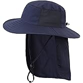 Connectyle Kids Flap Sun Hat with UPF 50+ Wide Brim Beach Hat Fishing Hiking Hat