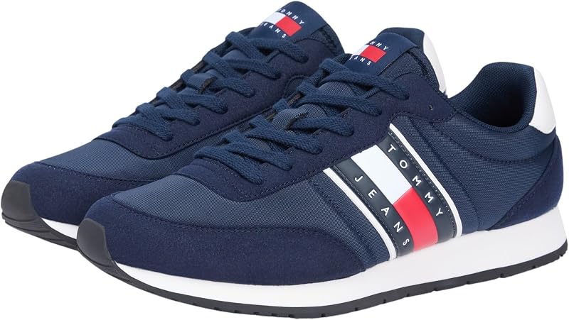 Uomo Sneakers Running Classic Runner con Lacci, Blu (Dark Blue), 41