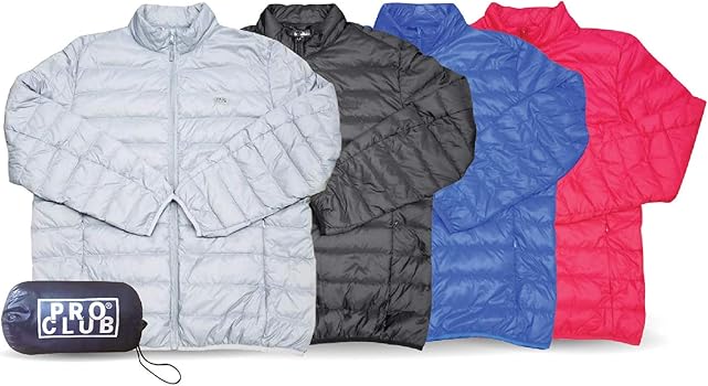 packable down baseball jacket