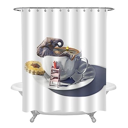 Amazon Com Mitovilla Cup Of Tea As Bathtub And Leisure Elephant