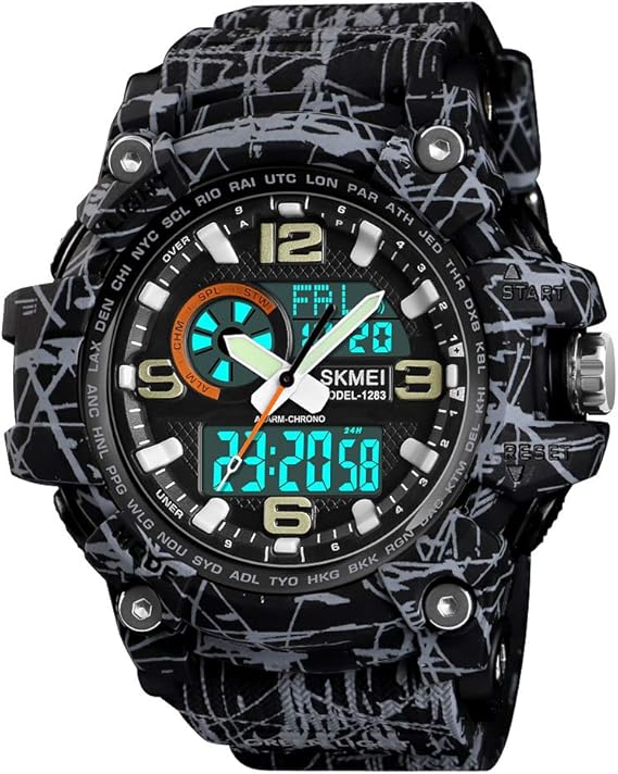 Skmei Men S Sports Watch Outdoor Waterproof Military Watch Led Large Face Stopwatch Analog Digital Wrist Watches For Men Skmei Amazon Co Uk Watches Skmei Men S Sports Watch Outdoor Waterproof Military Watch Led Large Face Stopwatch Analog Digital Wrist Watches For Men Skmei Amazon Co Uk Watches