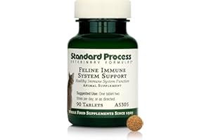 Standard Process Inc. Feline Immune System Support - Nutritional Supplement for Feline Immune Health Support - Cat Supplement Tablets to Aid Healthy Immune Cells & Tissue - 90 Tablets