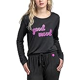 Hello Mello Best Day Ever Top Round Neck Lounge Sweater Long Sleeve Shirt for Women and Girls with Gift Bag