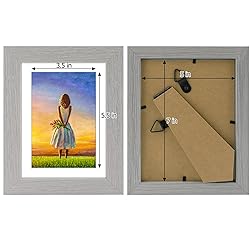 Golden State Art, 5x7 Picture Frame Set of 4