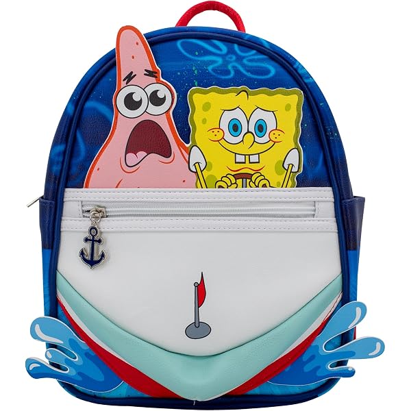 Amazon.com: Loungefly SpongeBob SquarePants Faux Leather  display picture 1