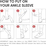 AVIDDA Ankle Support Brace Pair, Adjustable Plantar Fasciitis Compression view 6