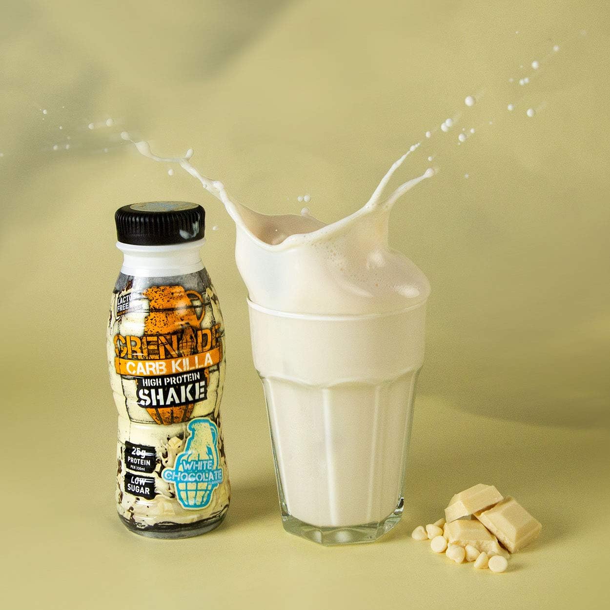 Grenade White Chocolate High Protein Shake, 8 x 330 ml - Ready to Drink Milk Protein Shakes with over 24 g Protein per Bottle - Image 5