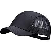Clakllie Quick Dry Short Bill Baseball Cap Breathable Mesh Back Hat Lightweight Cooling Sports Cap Soft Top Trucker Hat