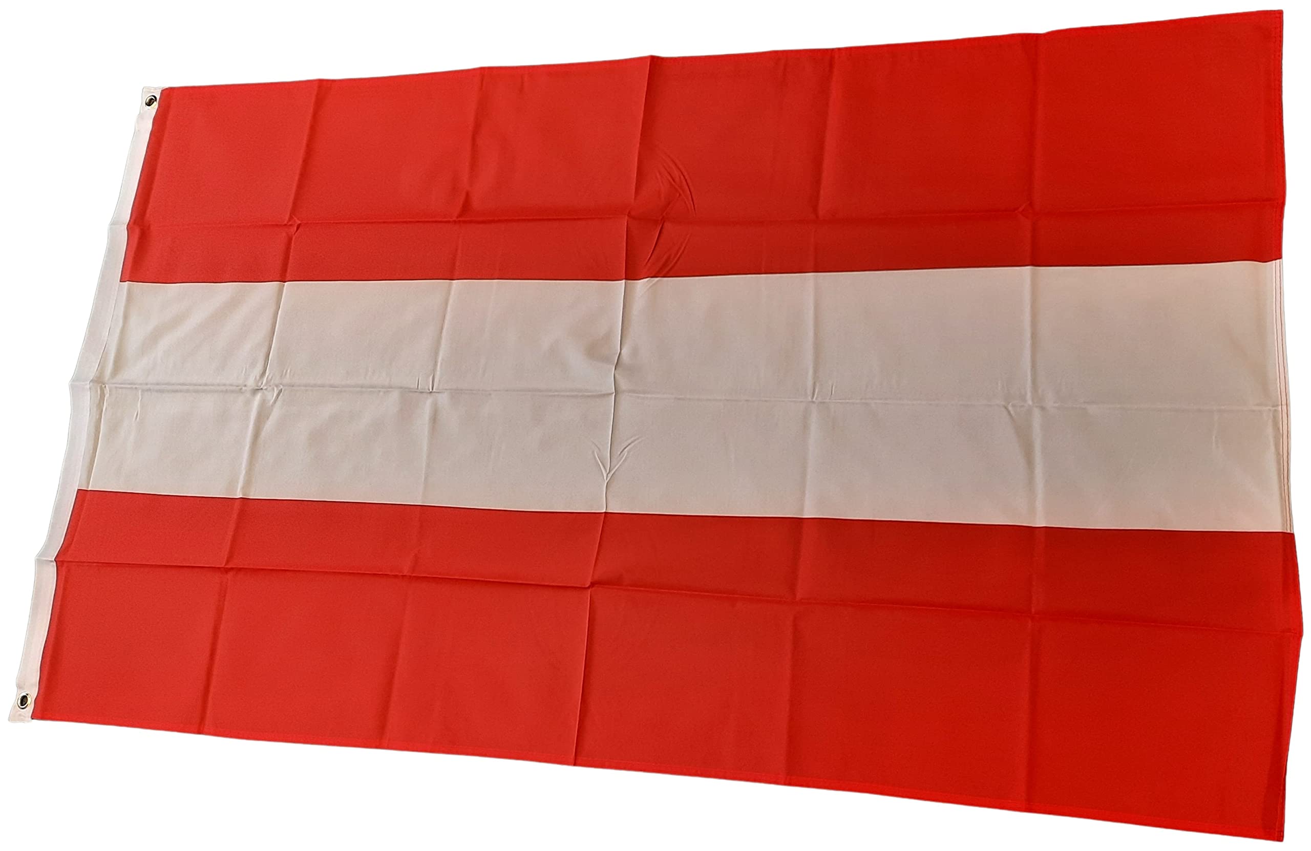 NWFlags Austria Flag 5ft x 3ft 75d Premium Polyester Suitable For Flagpoles | Strong Polyester 5x3 foot material Austrian flag with Eyelets