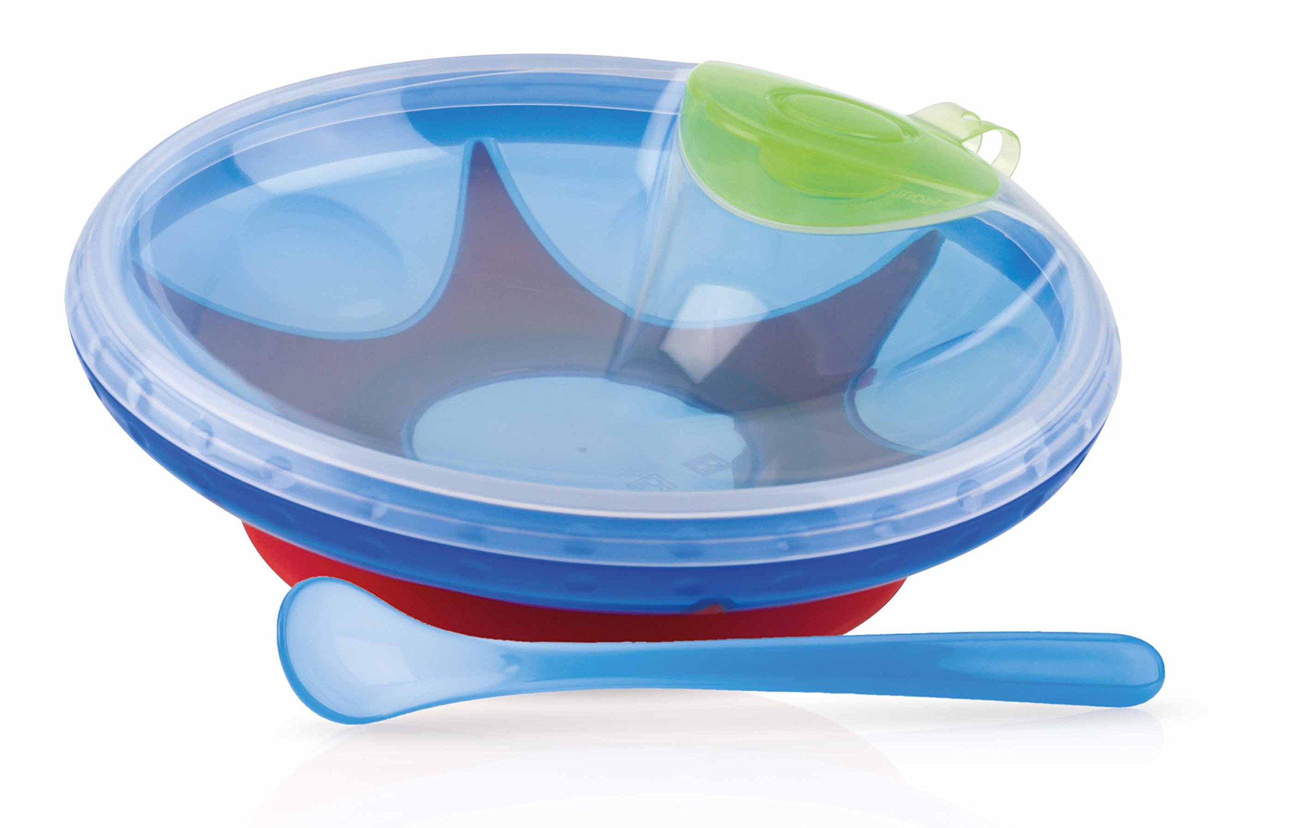 Nûby ID5342BLUE Warming Plate with Suction Base Blue