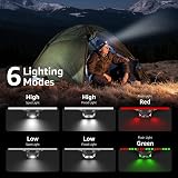 Lepro Head Torch Rechargeable 2 Pack Waterproof LED Headlamp 6 Modes 30H view 3