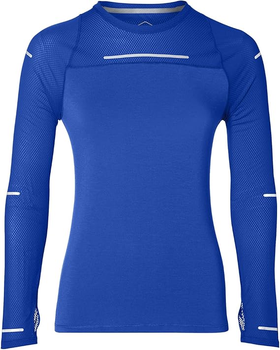 ASICS LiteShow Women's Long Sleeve Running Top SS19 X Small Blue Amazon.co.uk Clothing