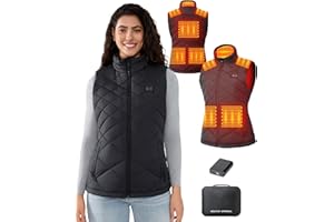 HILLSLTR Heated Vest Women with 18400mAh 7.4V Battery Pack Included, Water-Resistant Lightweight Outdoor Warming Vest