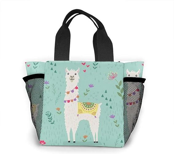 Amazon ランチバッグ エコバック 買い物バッグ 漫画 動物 かわいい イラスト 手提げ バッグ ト おしゃれ 手提げバッグ お弁当 かわいい Derrick Amanda エコバッグ 買い物バッグ