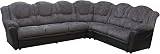 Sofas and More Texas Corner Sofa 6 Seat Chenille Grey Black Living Room Couch view 3
