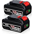 VANON 7.0Ah 20 Volt Replacement for Dewalt 20V Max Battery Lithium Ion Compatible with Dewalt Bateria DCB200 DCB204 DCB206 DCB201 DCB203 DCB181 DCB180 20V VANTTECH Battery 2 Pack.