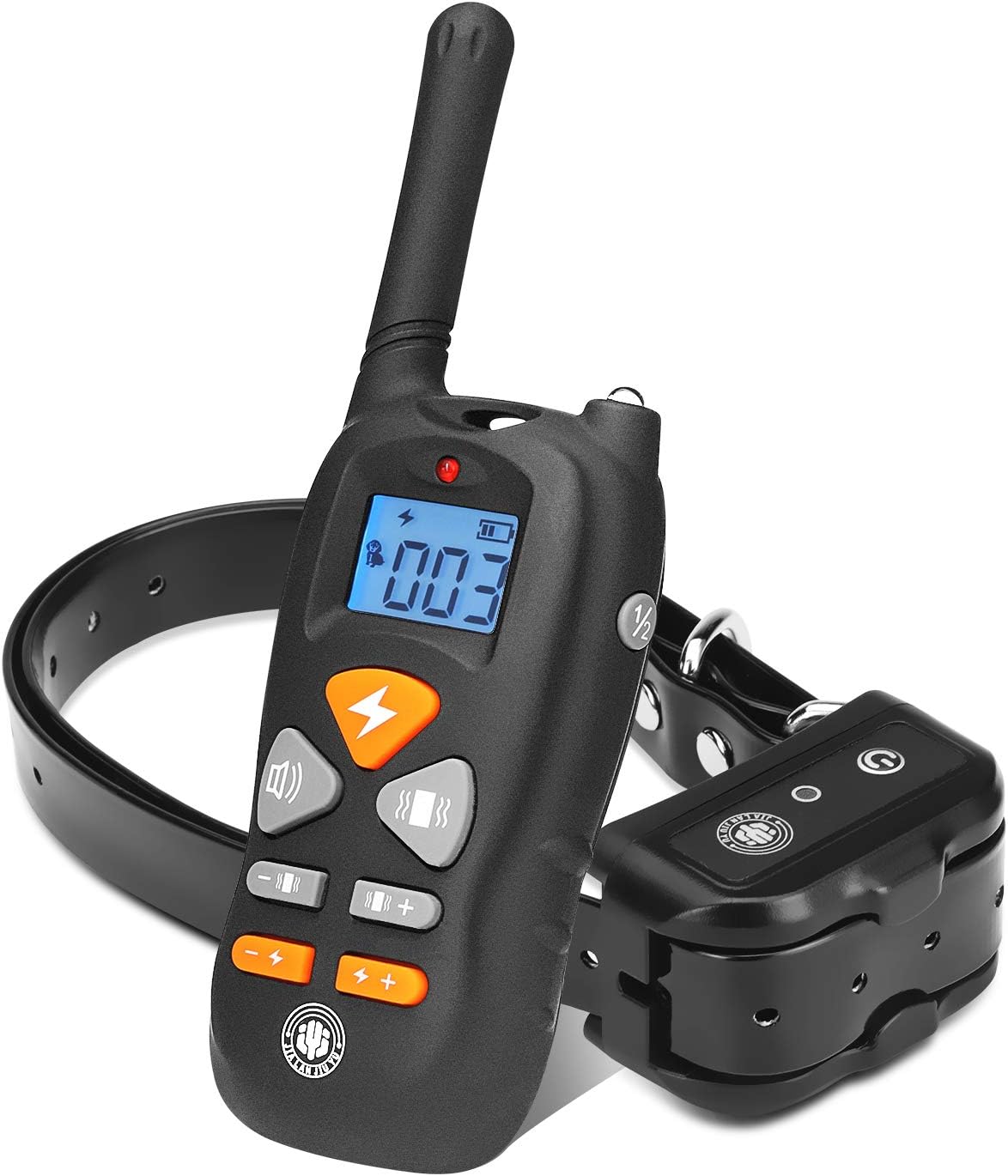 JIALANJIUYU Dog Training Collar,Rechargeable Shock Collar for Dogs, E-Collar up to 1800FT Remote Range, Beep/Vibration/Shock 3 Training Modes,100% Waterproof Shock Training Collar Dogs