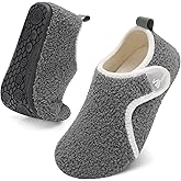 Spesoul Slippers for Women Men Rubber Soles House Slippers Indoor House Shoes Slip On Slipper Socks for Home Bedroom Swollen Edema Feet