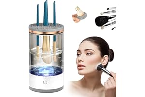 SENLONG Electric Makeup Brush Cleaner, Cosmetic Brush Swirl Cleanser Tool Quick Efficient Machine, USB Make Up Brush Washer, Portable Compact Design for Travel Home Use