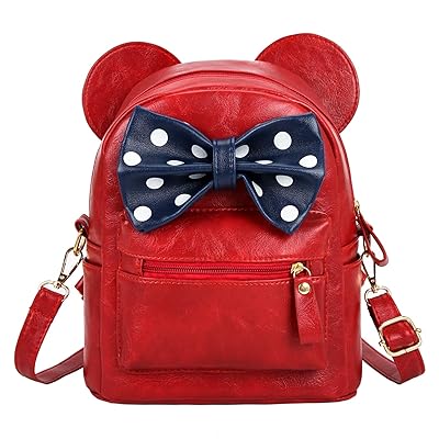 polka dot backpack purse