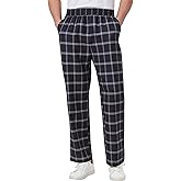 Nanxson Men's Baggy Chef Pants Restaurant Work Pants Elastic Waist with Pockets CFM2012
